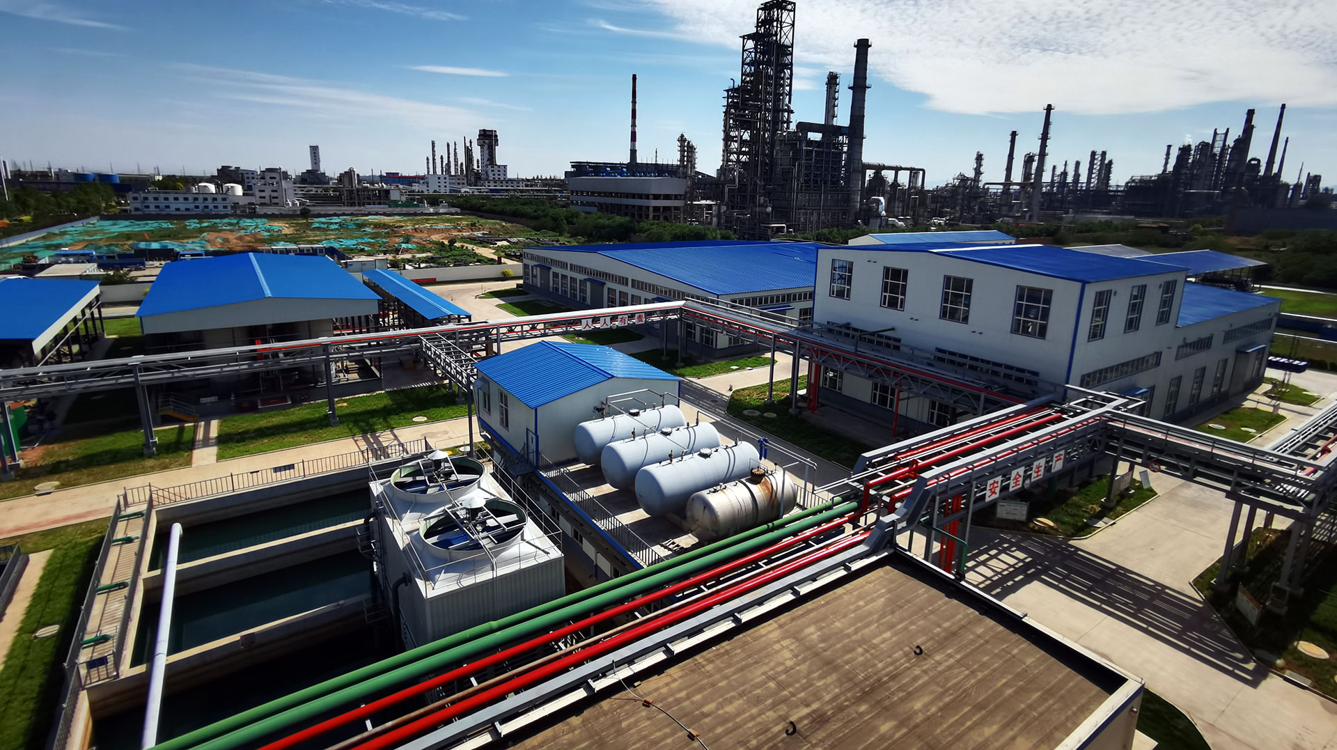 Aerial View of Factory